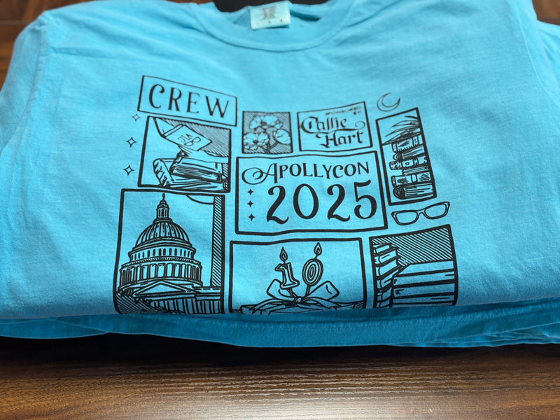 ApollyCon 2025 Crew Shirts printed by Active Impressions